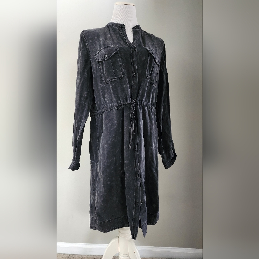 For The Republic Charcoal Button-Up Shirt